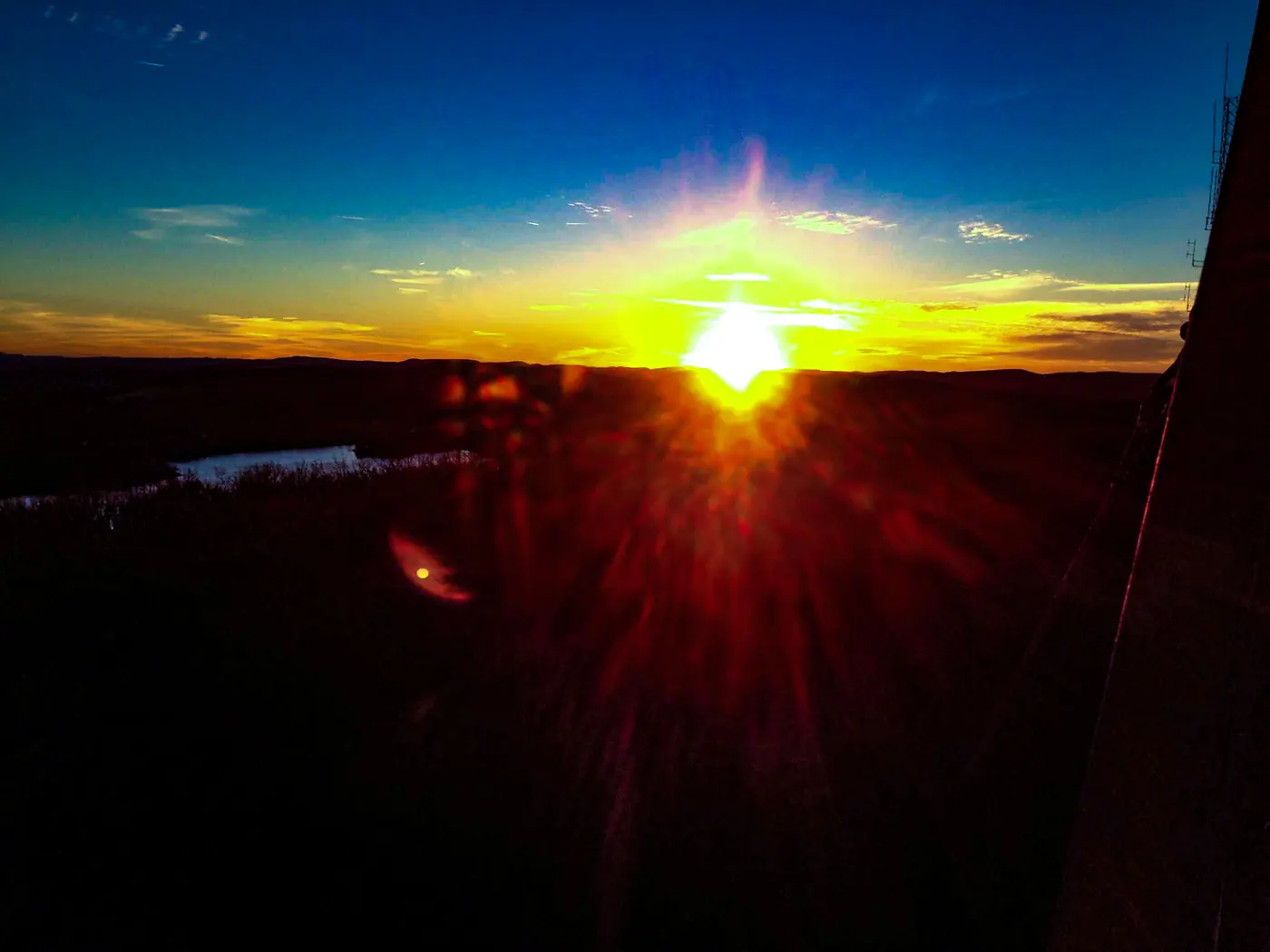 A sunset over Garrett County’s rolling hills